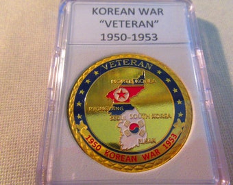 Moneda de desafío VETERANO DE LA GUERRA DE COREA