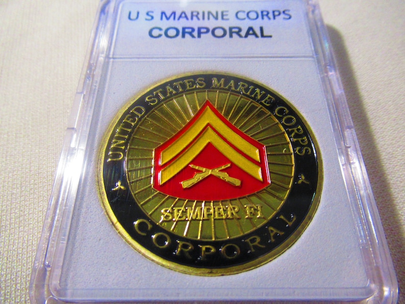 US Marine Corps Corporal Challenge Coin image 3