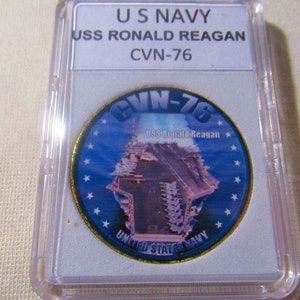 Amerikaanse marine - USS Ronald Reagan - CVN-76 uitdagingsmunt