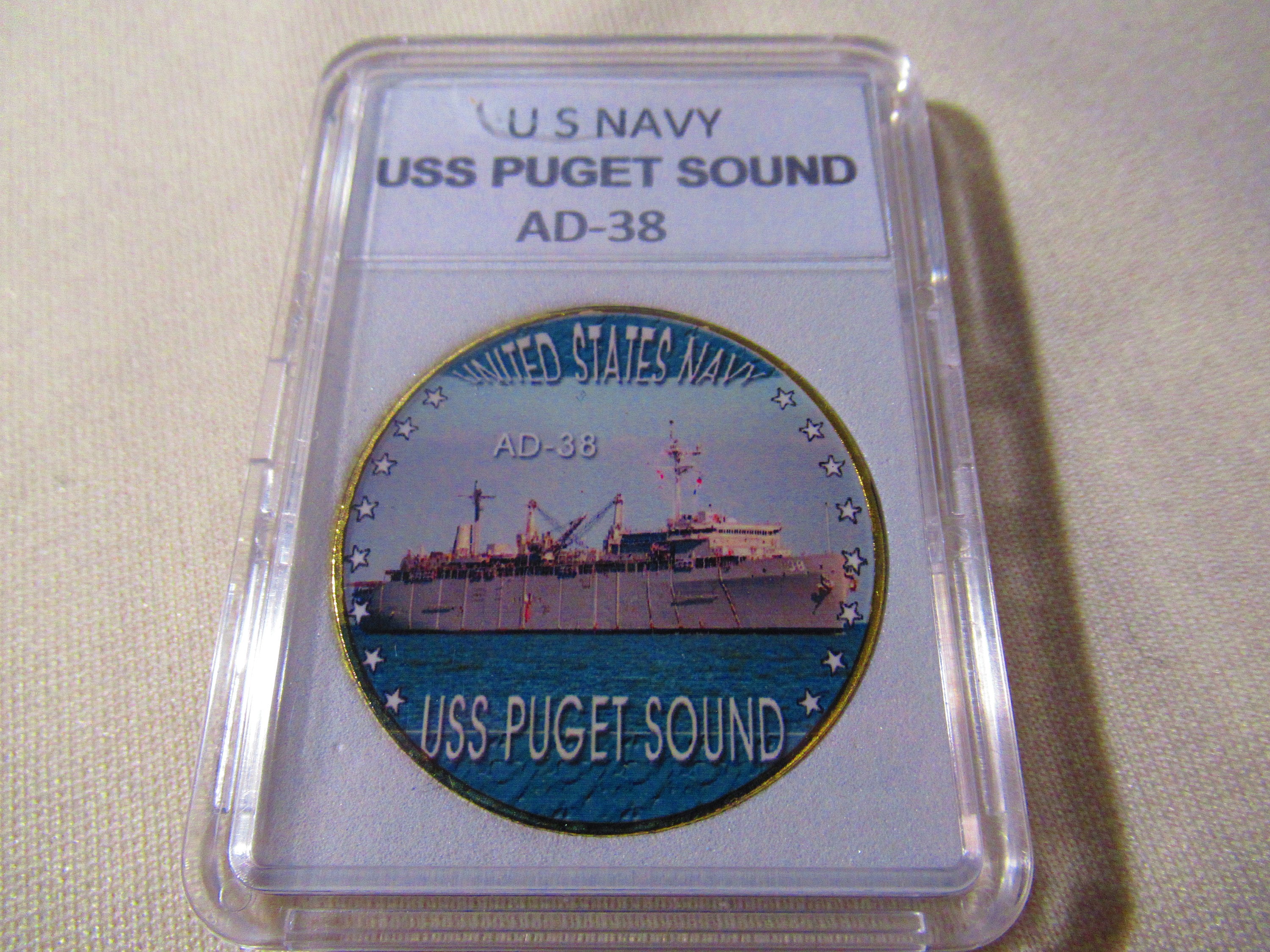 U S Navy - USS Puget Sound / AD-38 Challenge Coin - Etsy