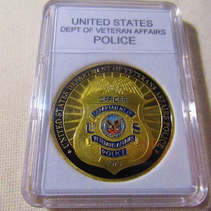 U S Dept of Veterans Affairs Police Challenge Coin
