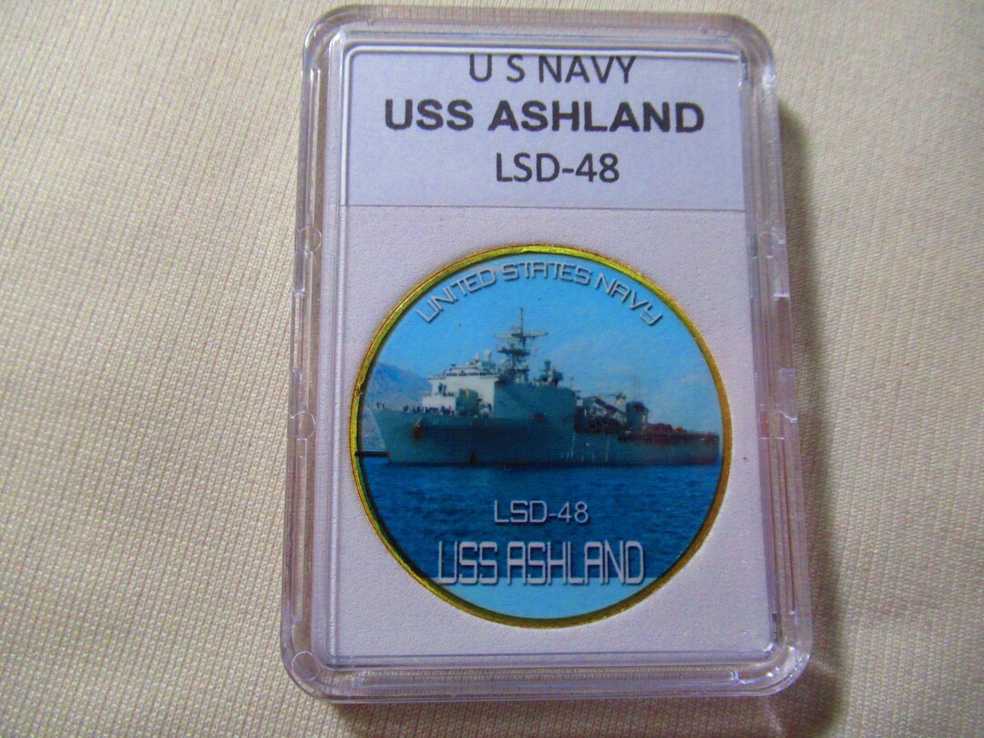 U S Navy - USS ASHLAND (LSD-48) Challenge Coin - Etsy