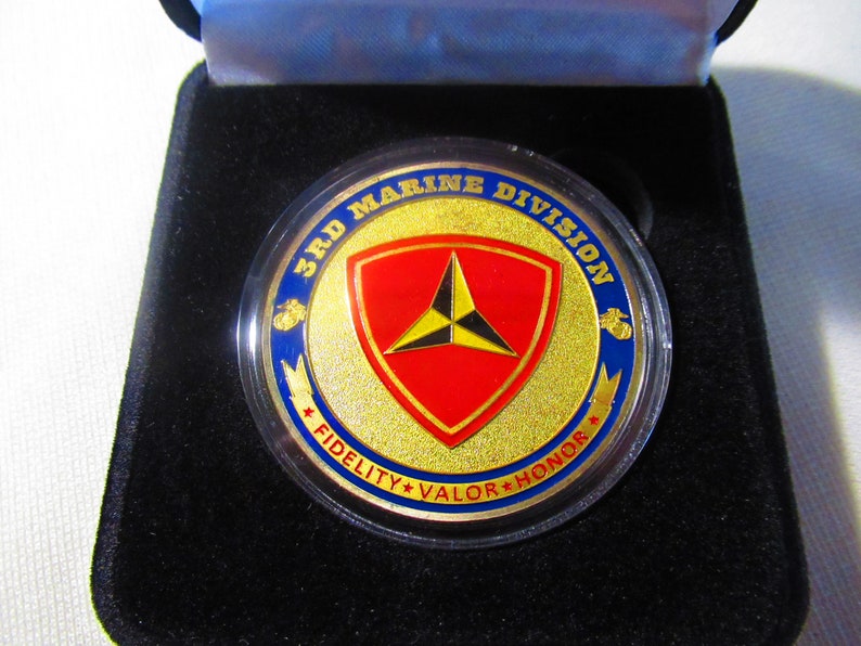 U S Marine Corps 3rd MARINE DIVISION Challenge Coin - Etsy