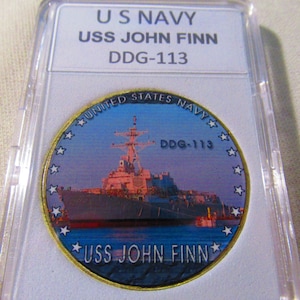 Marina de los EE. UU. - Moneda de desafío USS John Finn (DDG-113)