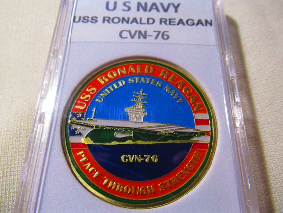 最終価格US NAVY 空母CVN-76 チャレンジ U S Navy - USS Ronald Reagan- CVN-76 Challenge Coin - Etsy 日本