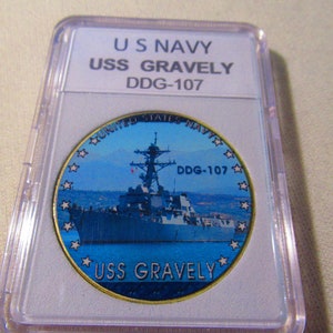 U S NAVY - Moneda de desafío USS Gravely (DDG-107)