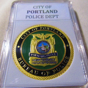 Moneda de desafío del Departamento de Policía de la Ciudad de Portland