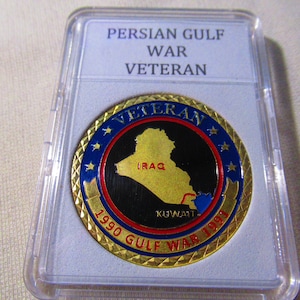 PERSIAN GULF WAR Veteran Challenge Coin