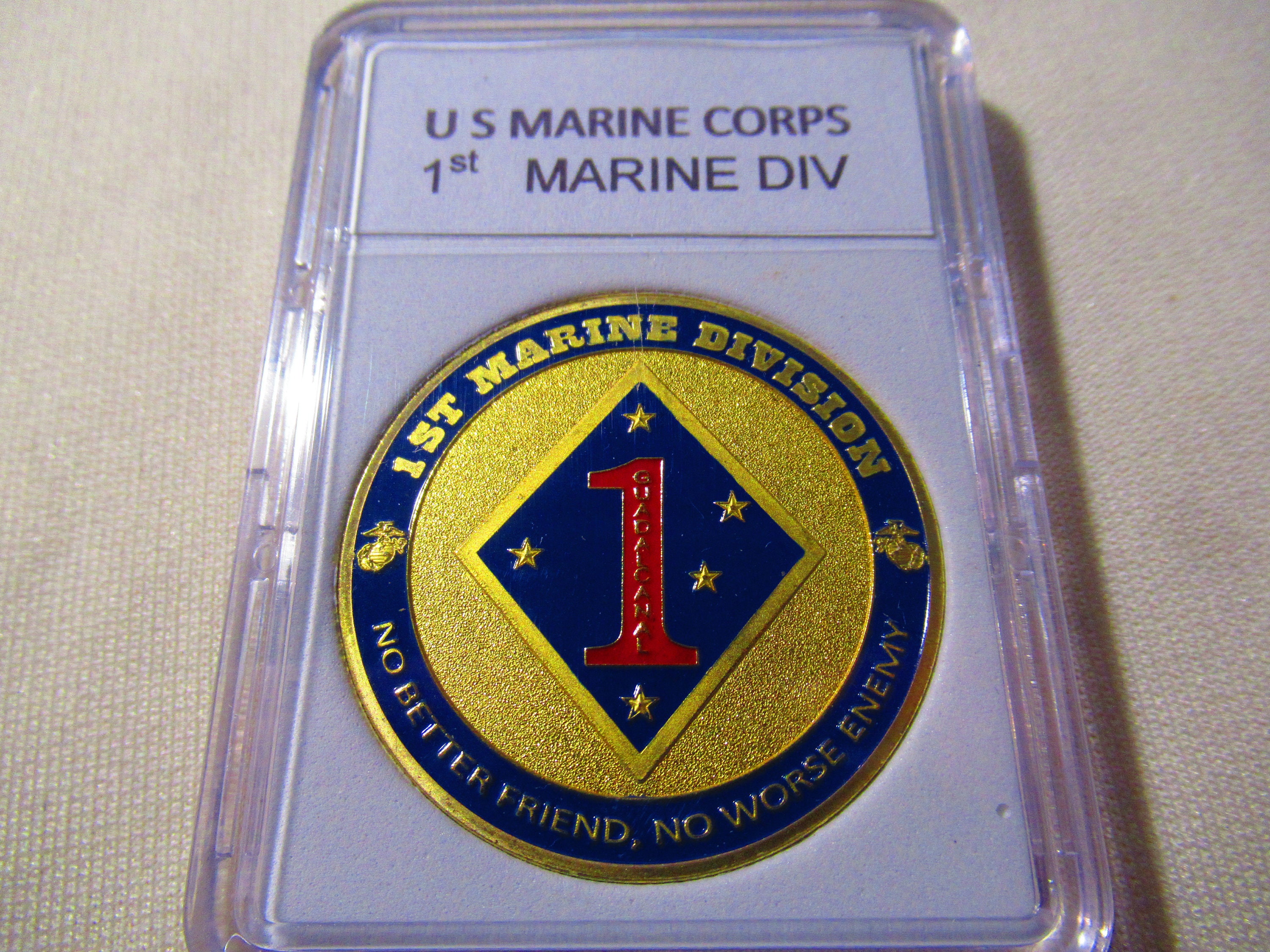 U S Marine Corps - 1st MARINE DIVISION Challenge Coin - Etsy