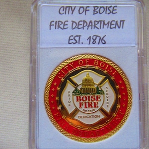City of BOISE FIRE DEPT. Challenge Coin