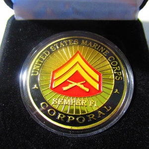 US Marine Corps Corporal Challenge Coin image 5