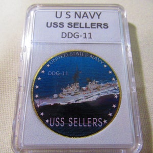 U S NAVY - Moneda de desafío de vendedores de USS (DDG-11)
