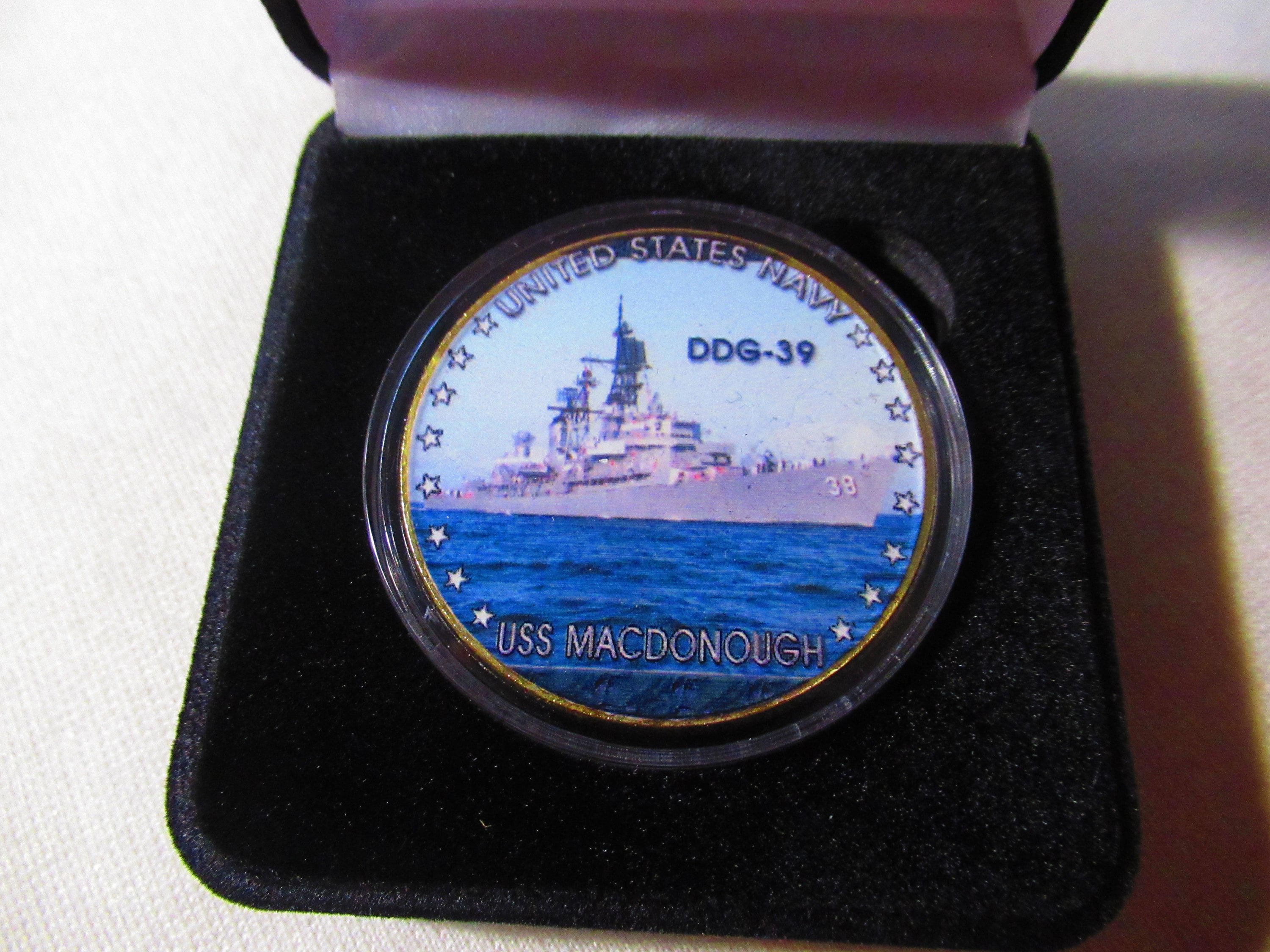 【DDG39マクドノーチャレンジコイン】 US NAVY - USS MACDONOUGH (DDG-39) Challenge Coin | eBay