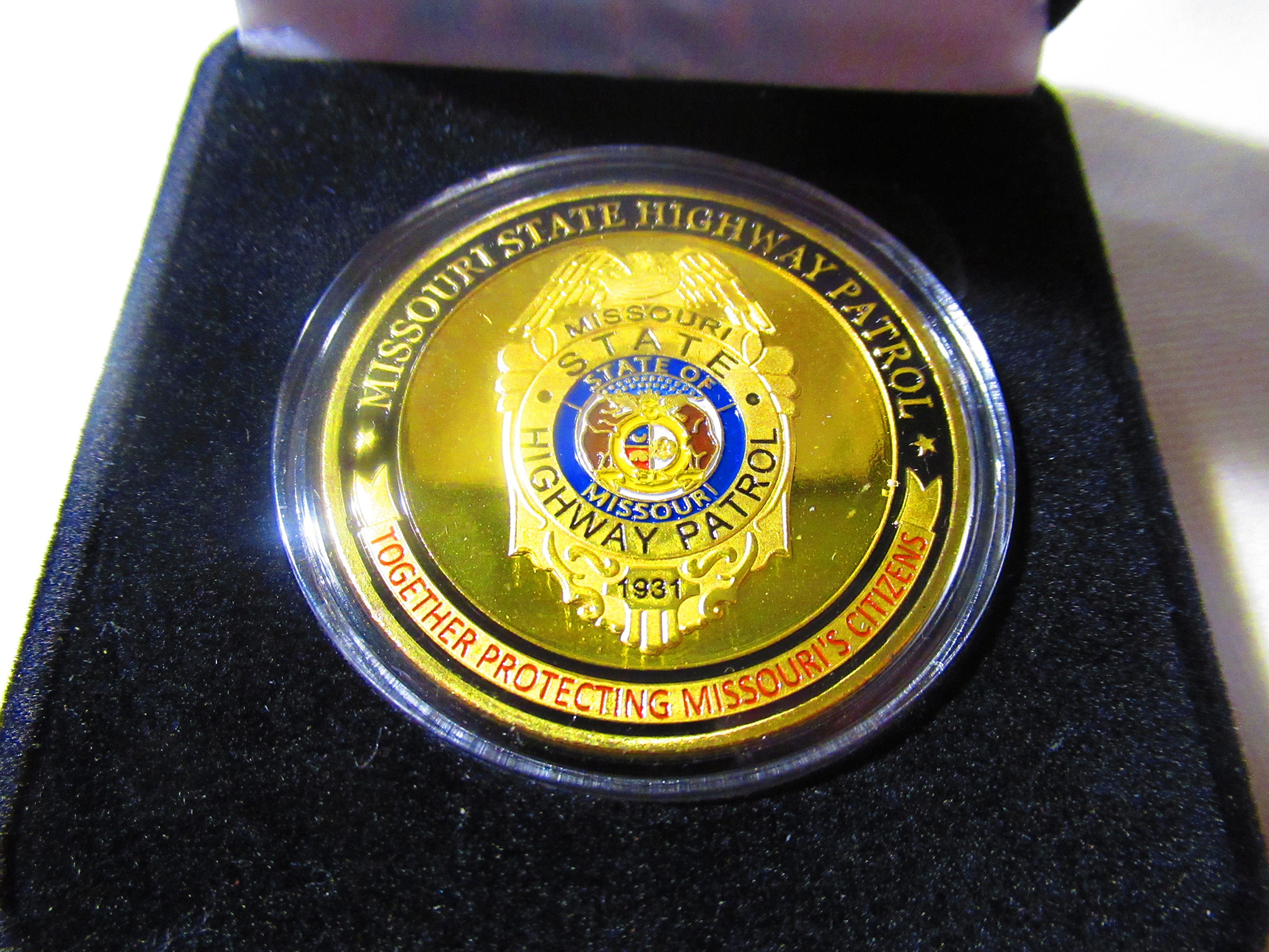 Moneda de desafío de la Patrulla de Carreteras del Estado de Missouri -  Etsy México, image size:3000x2250