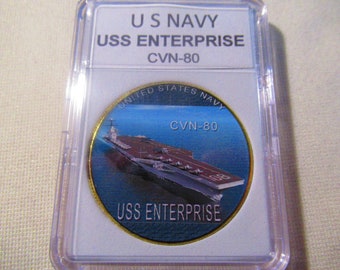 U S Navy - USS ENTERPRISE (CVN-80) Challenge Coin