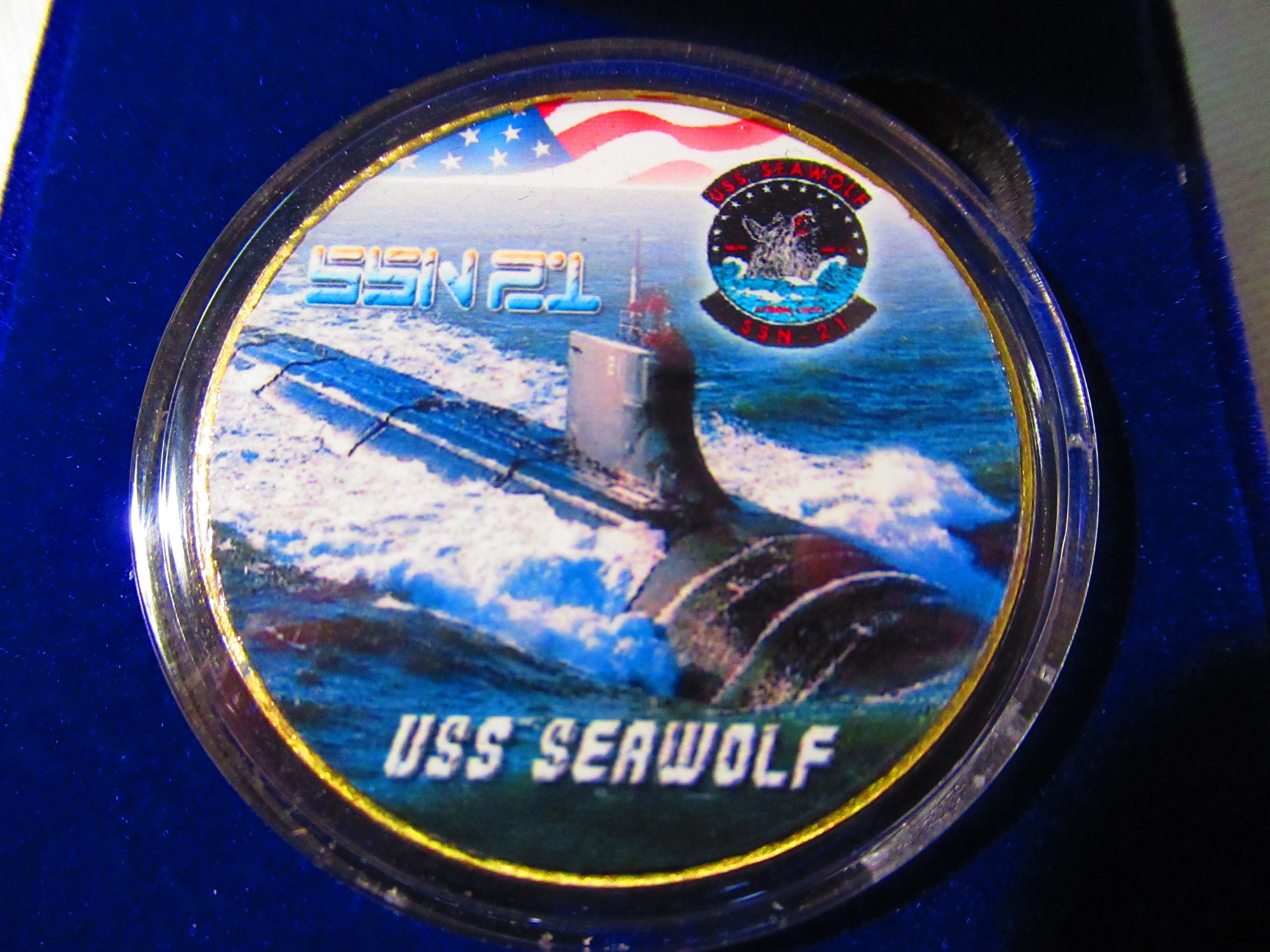 U S Navy Submarine- USS SEAWOLF / SSN-21 Challenge Coin - Etsy