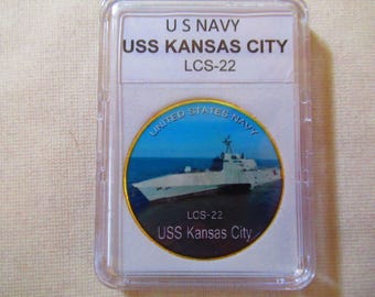 MARYNARKA WOJENNA USA - USS Kansas City / LCS-22 Moneta okolicznościowa