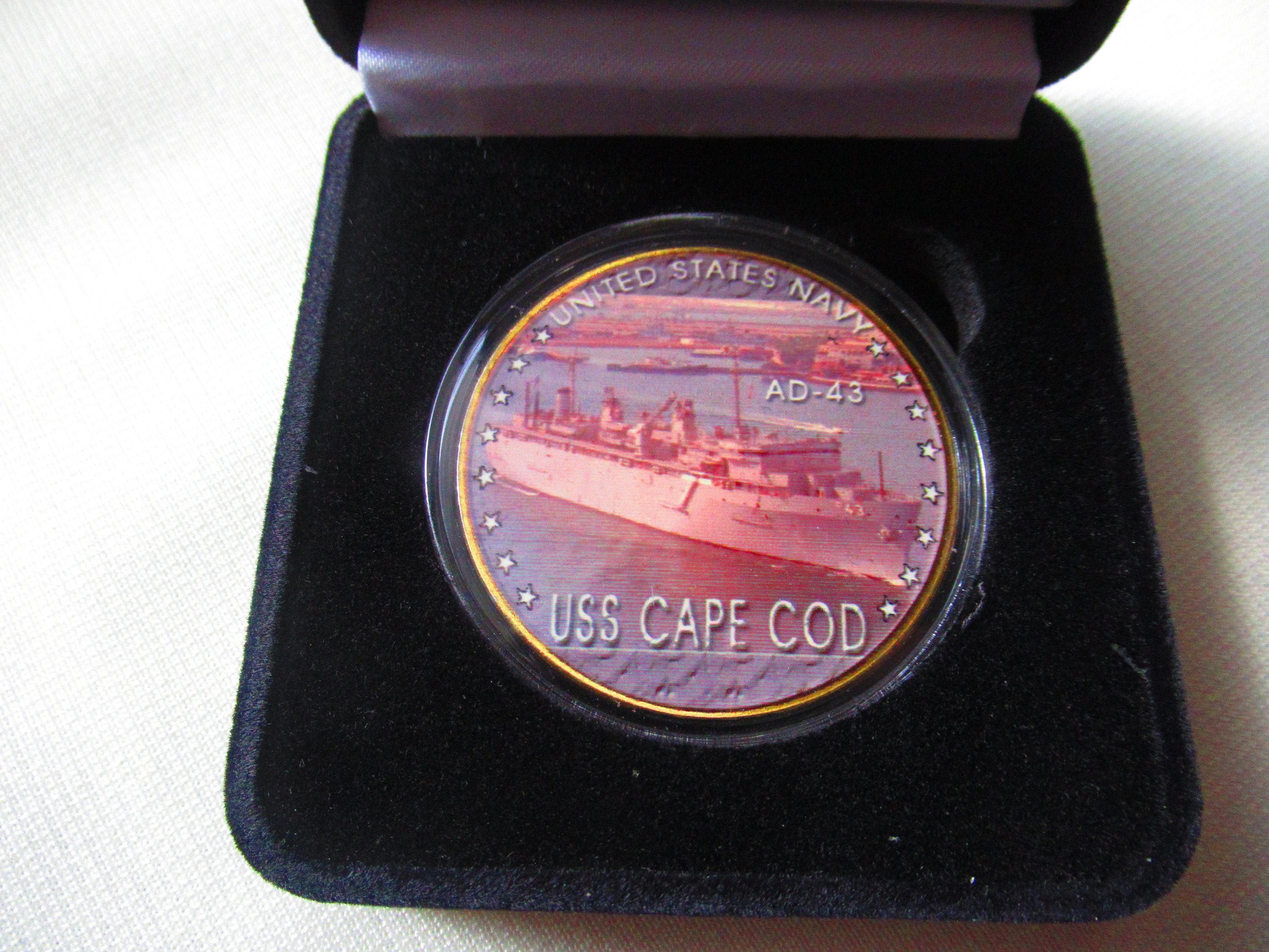 U S Navy - USS Cape Cod - AD-43 Challenge Coin - Etsy 日本
