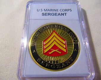 US Marine Corps " SERGEANT "  Challenge Coin