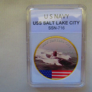 U S Navy Submarine- USS Salt Lake  City / SSN-716 Challenge Coin