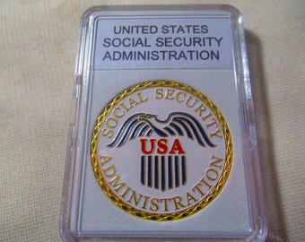Moneta sfida dell'AMMINISTRAZIONE DELLA SICUREZZA SOCIALE DEGLI STATI UNITI