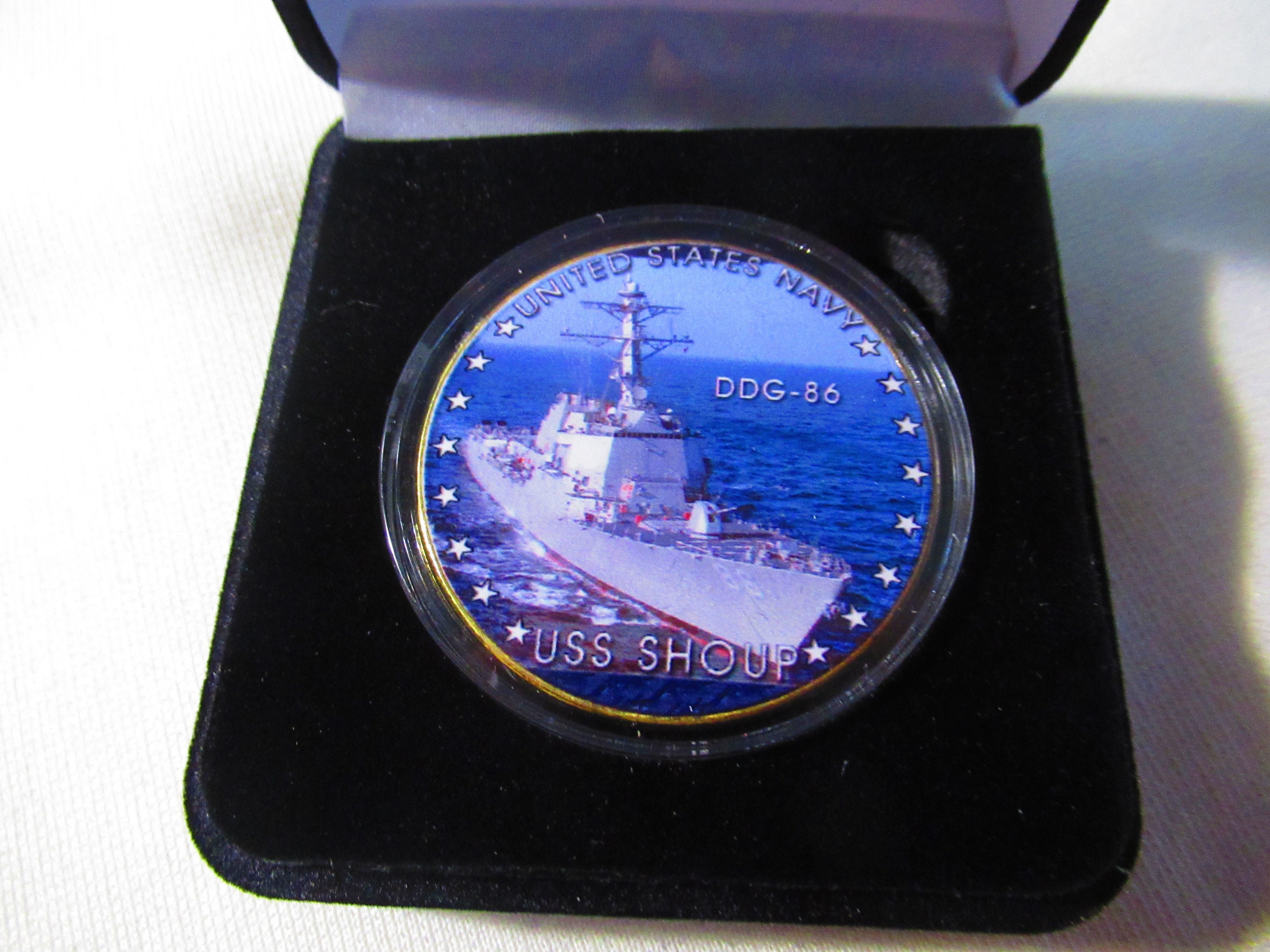 U S Navy - USS SHOUP (DDG-86) Challenge Coin - Etsy Denmark