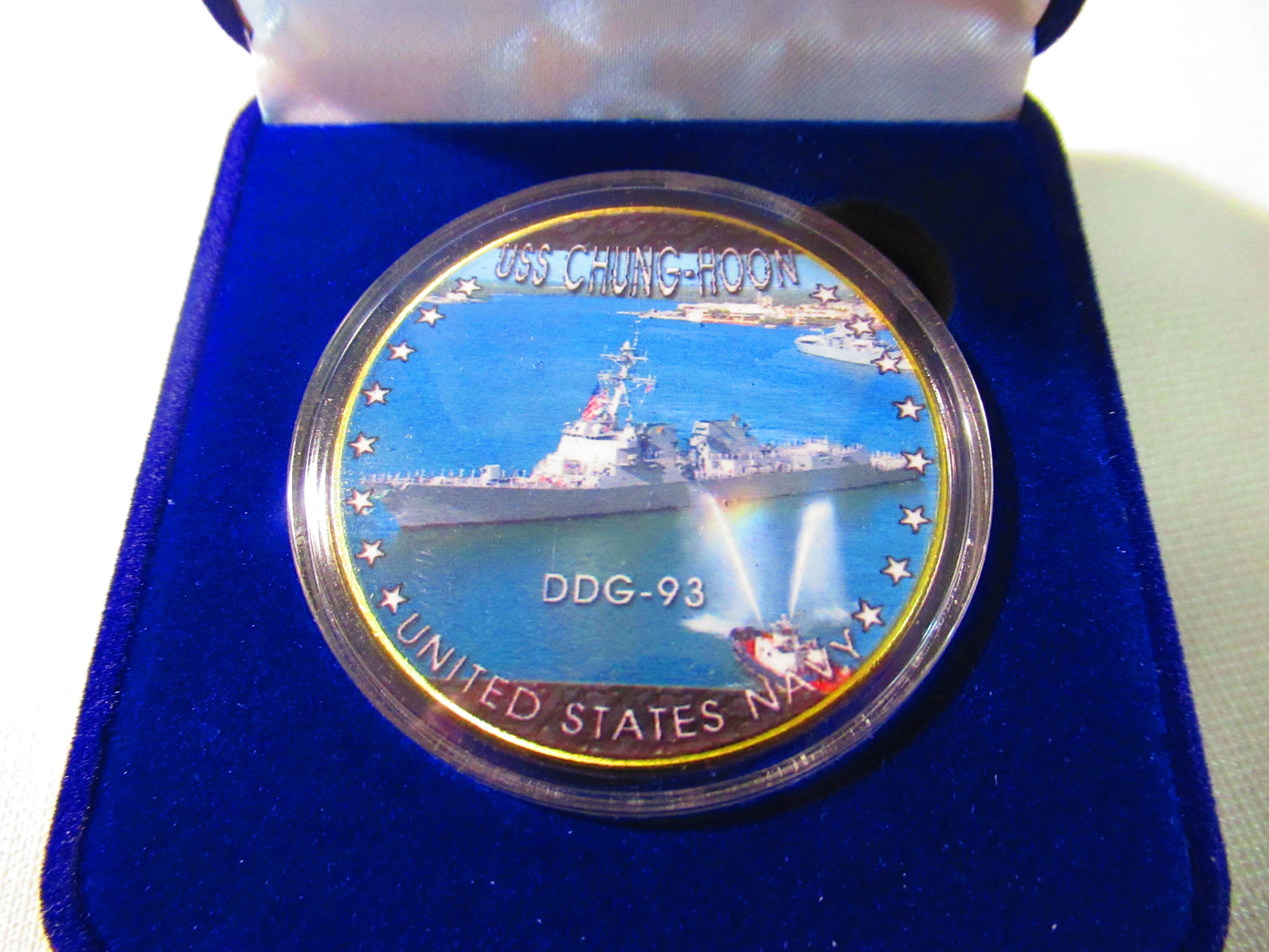 アメリカ海軍　USS DDG93 チャン＝フー　チャレンジ U S Navy- USS Chung-hoon (DDG-93) Challenge Coin - Etsy
