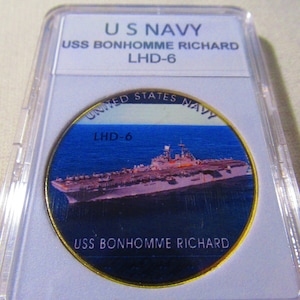 U S NAVY - USS Bonhomme Richard (LHD-6) Challenge Coin