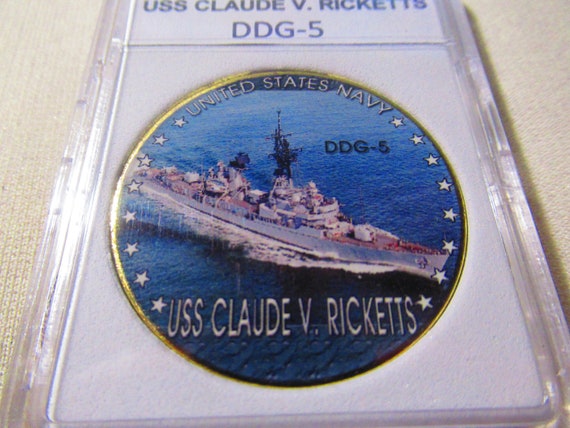 USS Claude V Ricketts DDG 5  Missile Destroyer,Naval Ship,USN Navy Photo Print 