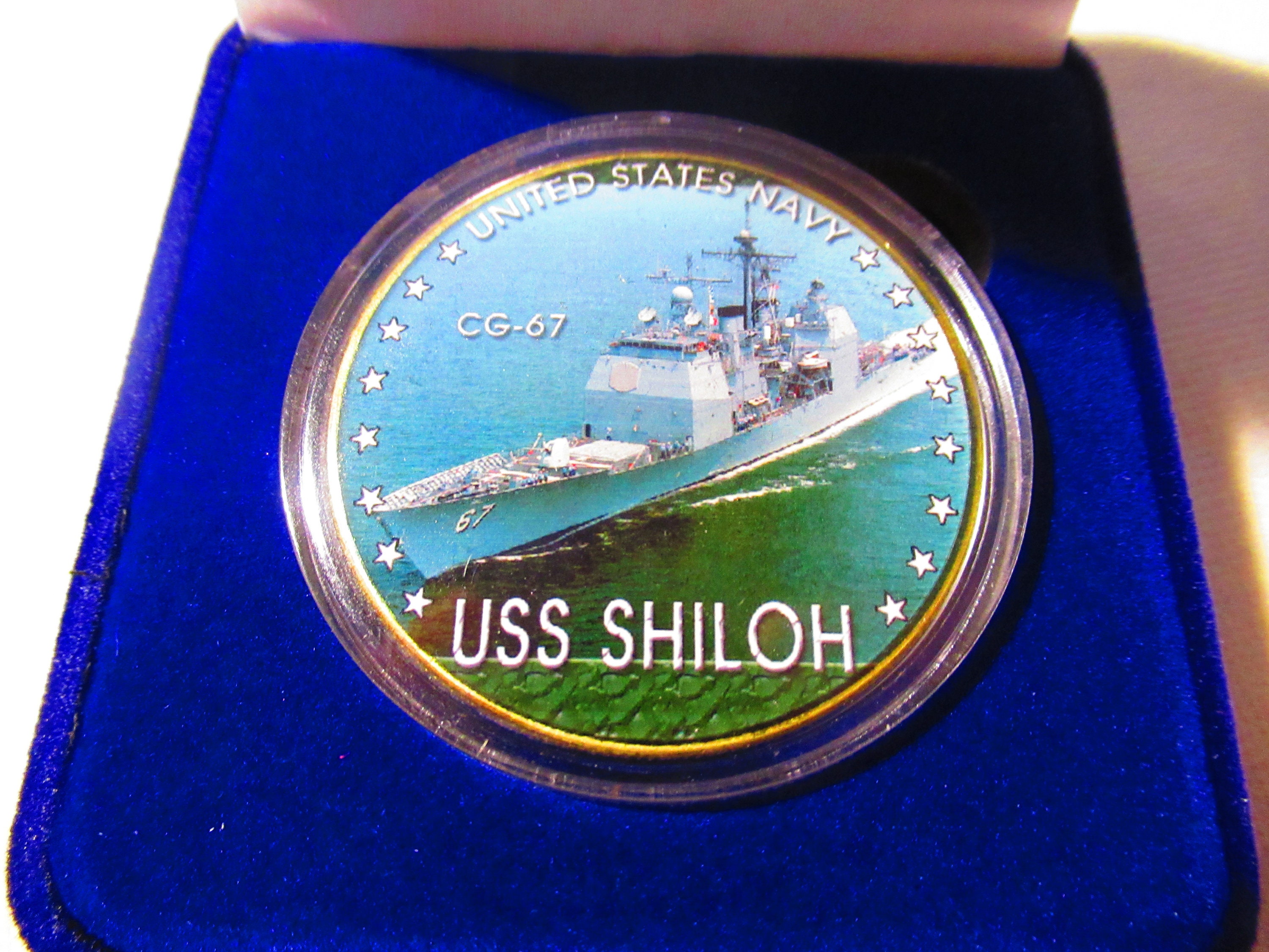 米海軍 イージス巡洋艦 USS SHILOH CG-67 チャレンジコイン 米海軍 イージス巡洋艦 USS SHILOH CG-67 チャレンジコイン