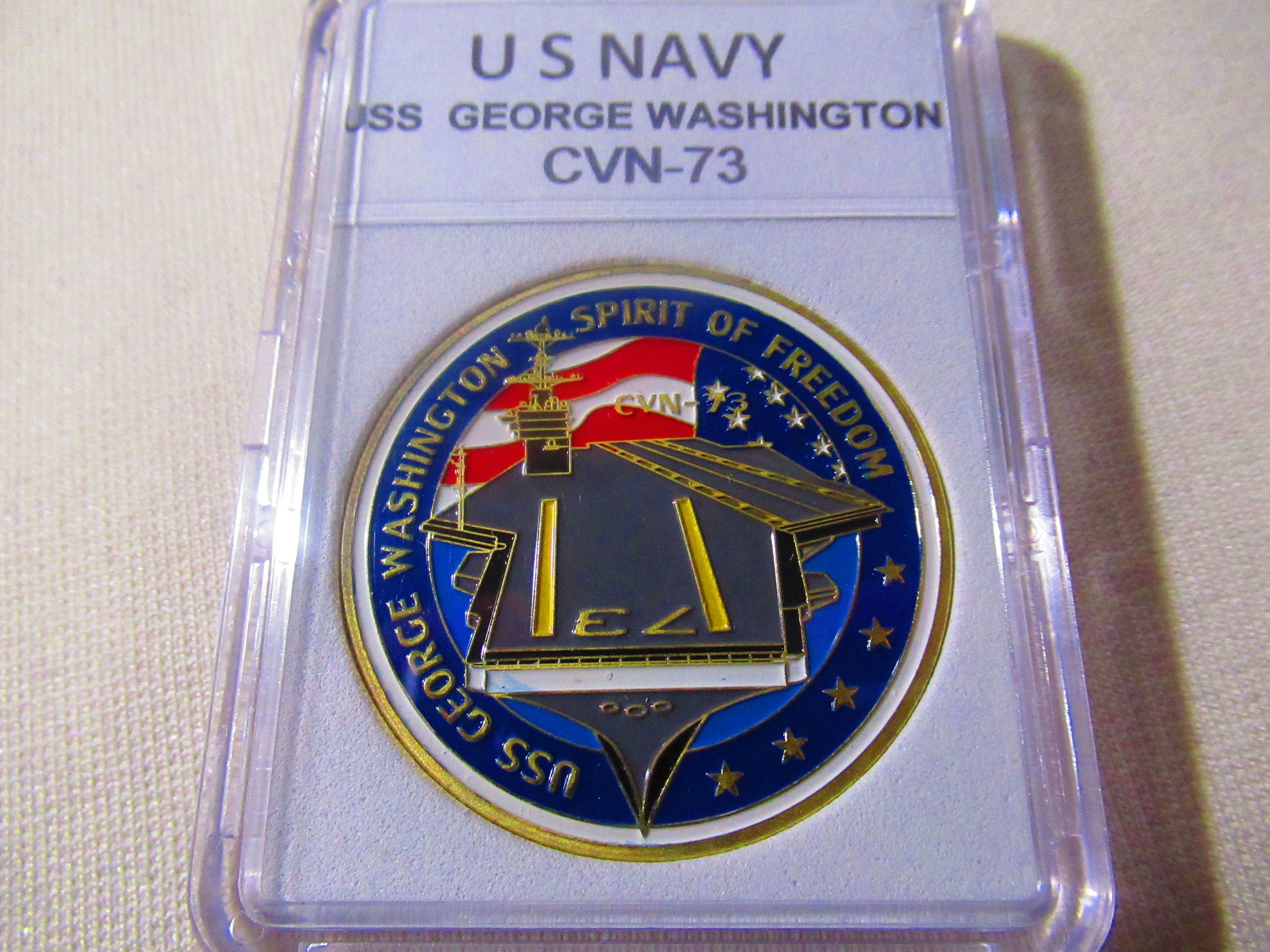 U S NAVY USS George Washington CVN-73 Challenge Coin - Etsy
