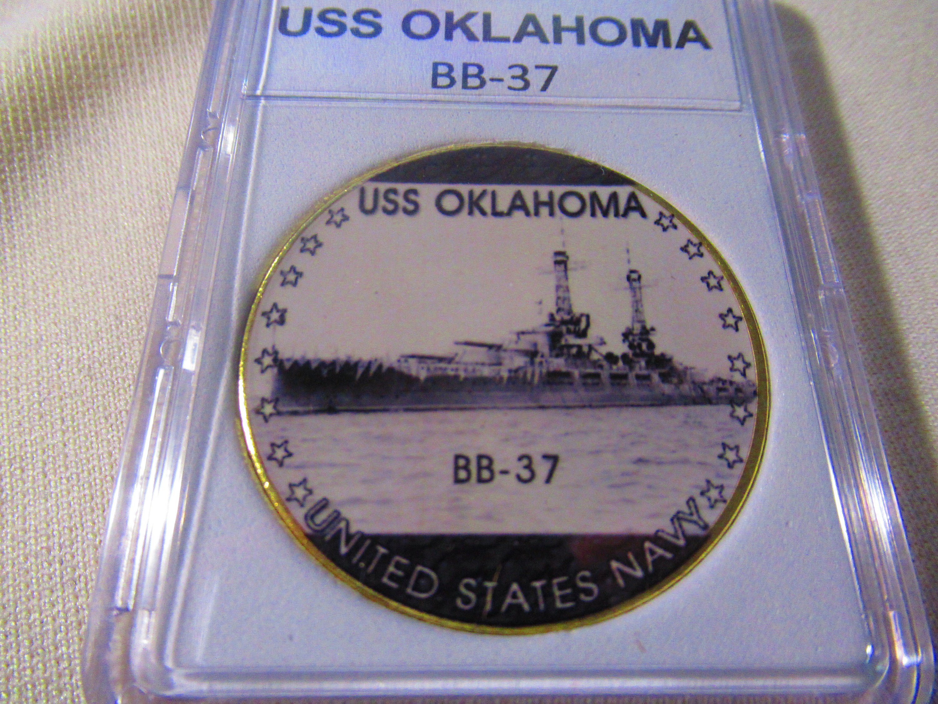 U S Navy - USS OKLAHOMA / BB-37 Challenge Coin - Etsy