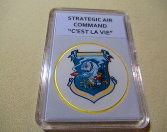 Strategic Air Command "C'est La Vie" patch Commemorative Challenge Coin