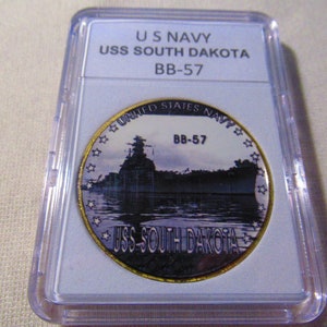 U S Navy - USS South Dakota / BB-57 Challenge Coin