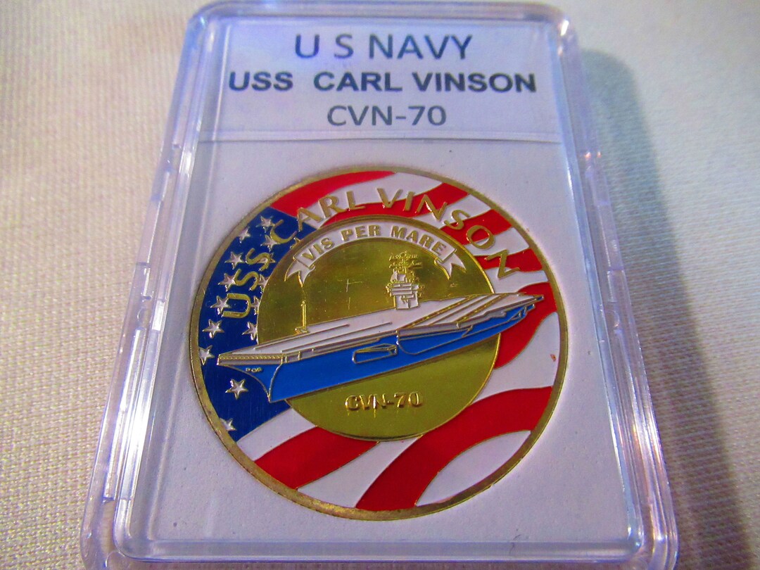 USS Carl Vinson CVN 70 Chiefs Navy Challenge Coin – Rolyat Military Collectibles