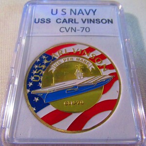 U S Navy - USS Carl Vinson CVN-70 Challenge Coin