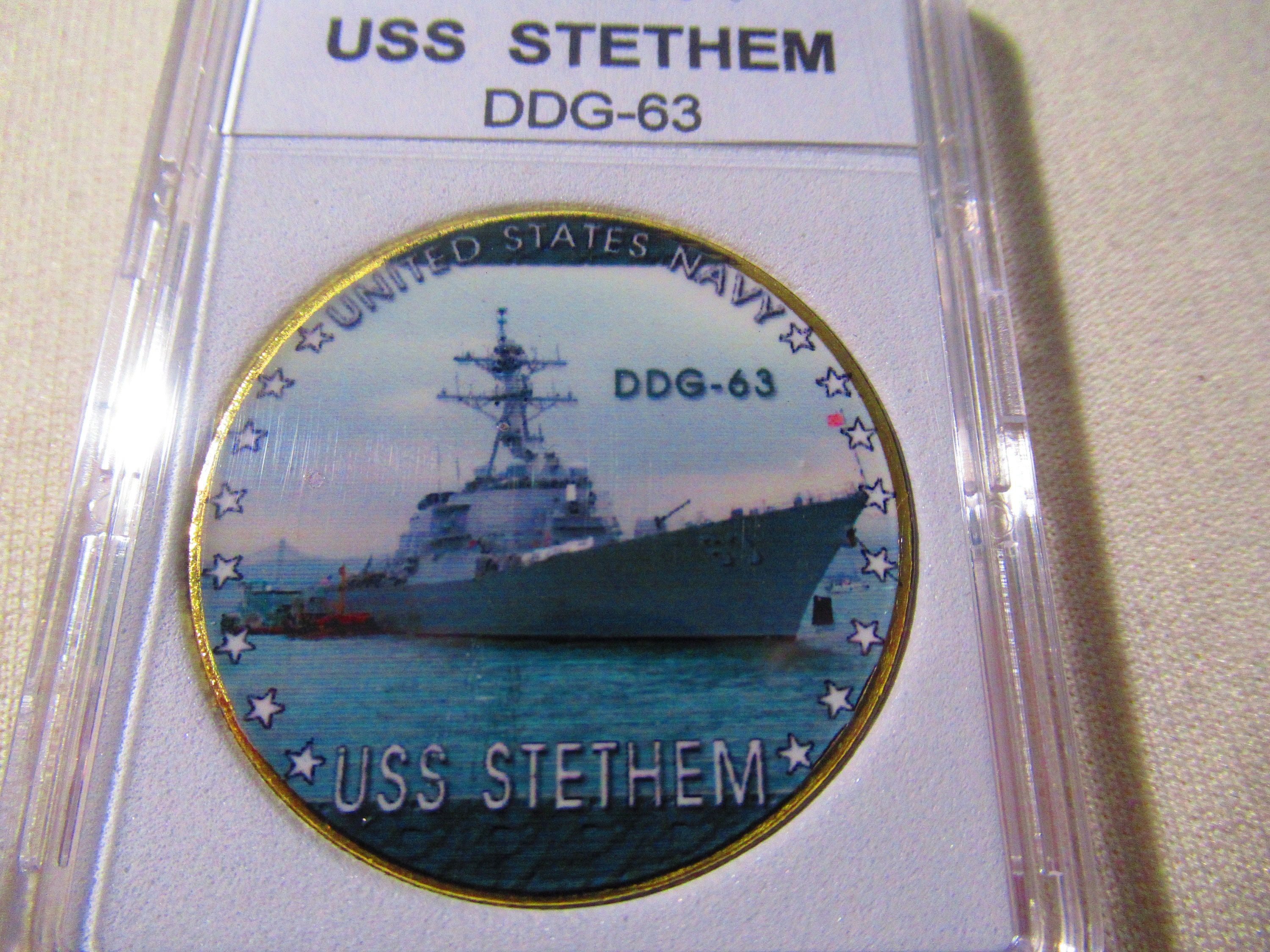 U S NAVY - USS Stethem (DDG-63) Challenge Coin - Etsy 日本