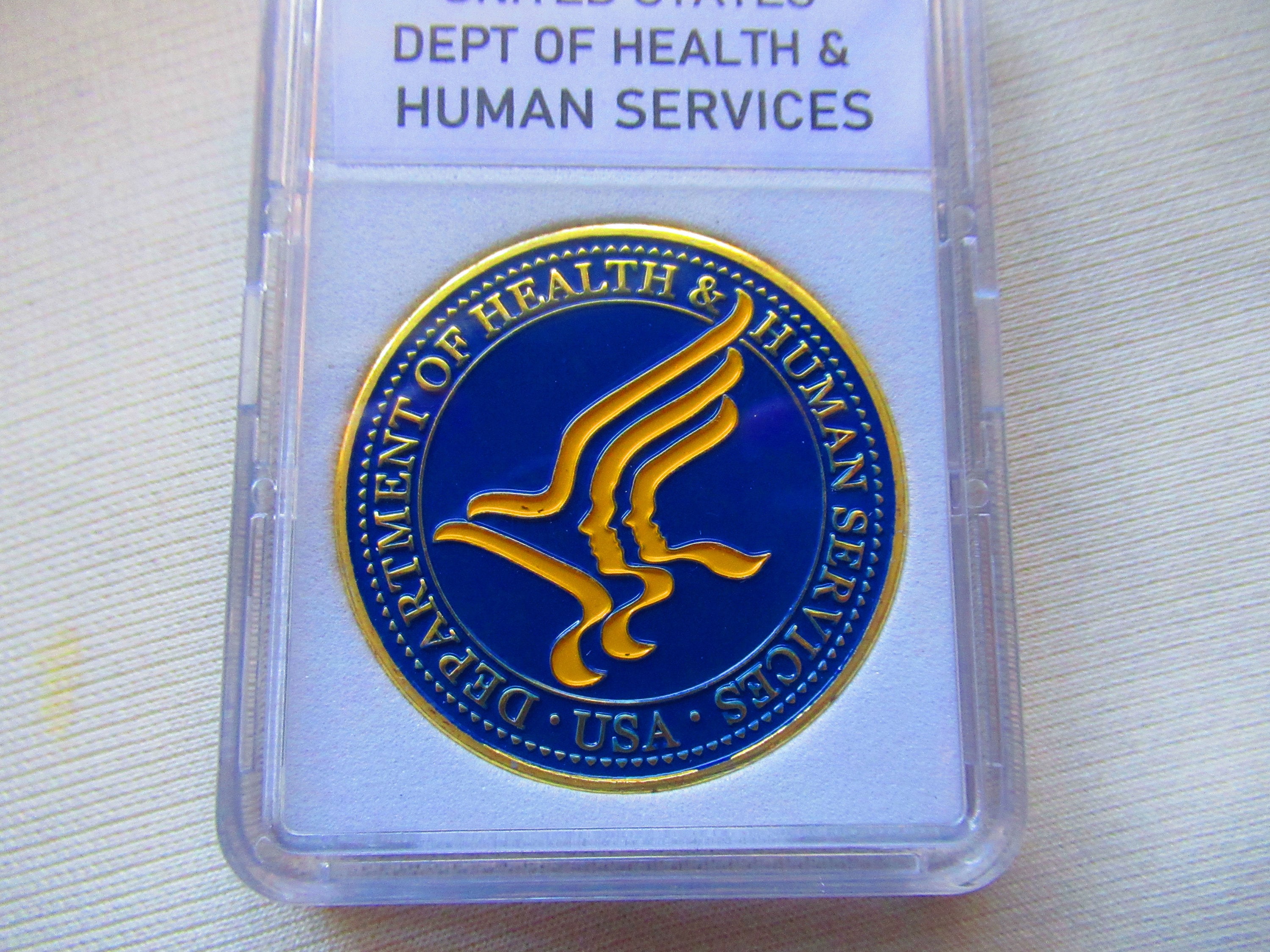 Moneda de desafío del Departamento de Salud y Servicios Humanos de los  Estados Unidos - Etsy México, image size:3000x2250