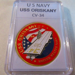 U S Navy - USS ORISKANY / CV-34 Challenge Coin