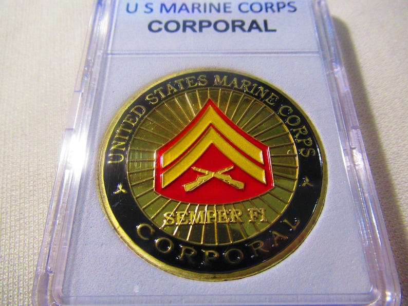 US Marine Corps Corporal Challenge Coin image 2