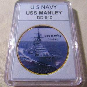 U S Navy - USS Manley DD-940 Challenge Coin