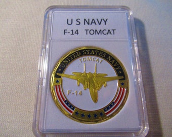 U S NAVY F-14 TOMCAT Challenge Coin