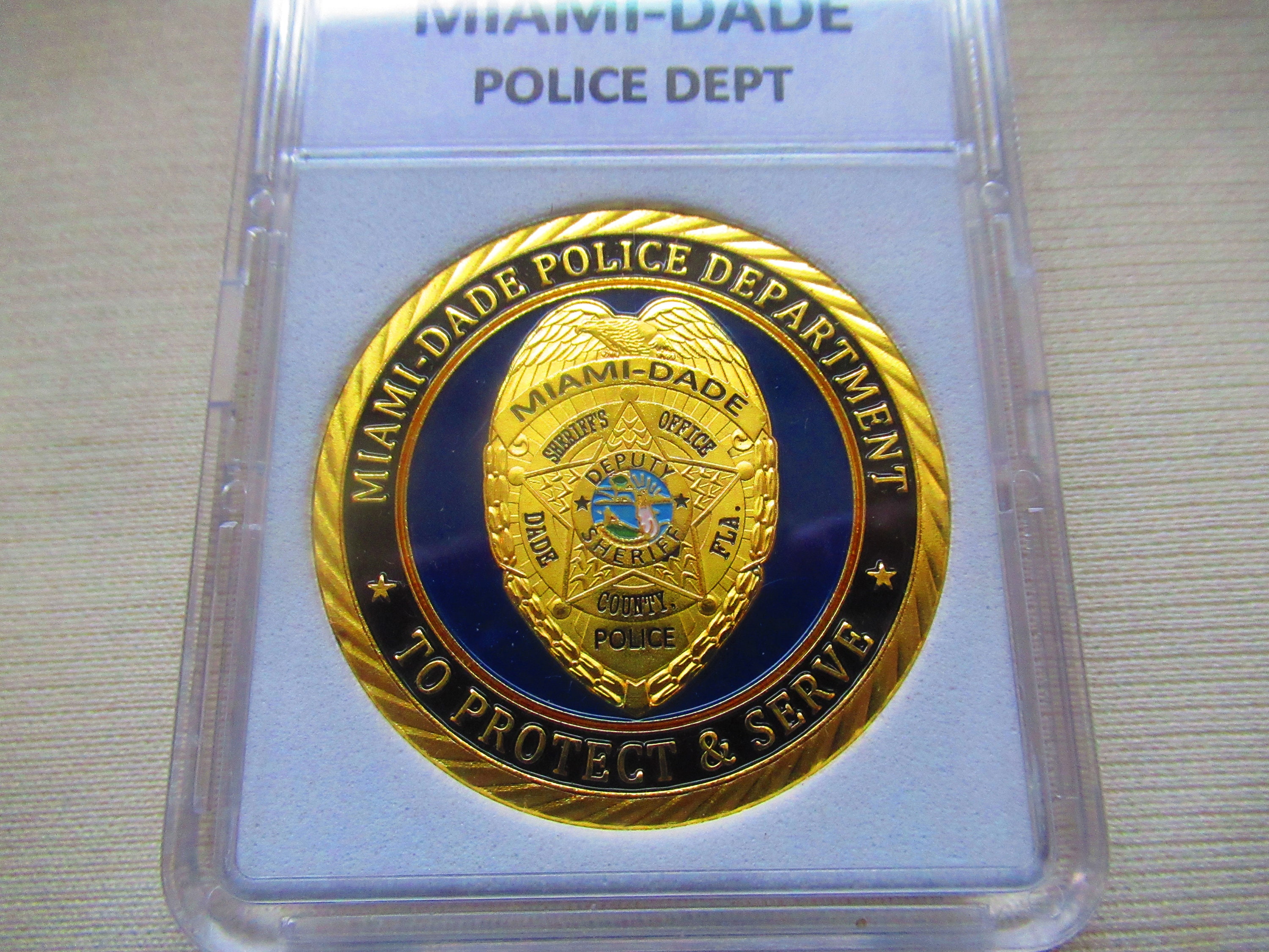 MIAMI-DADE Police Dept. Challenge Coin - Etsy