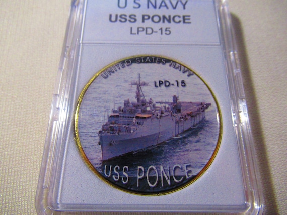 U S Navy - USS PONCE (LPD-15) Challenge Coin - Etsy