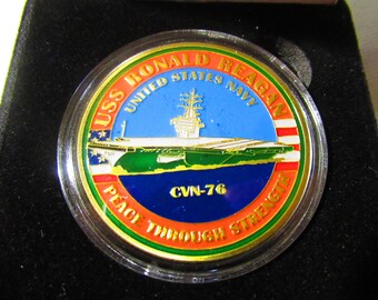 U S Navy - USS Ronald Reagan- CVN-76 Challenge Coin - Etsy 日本