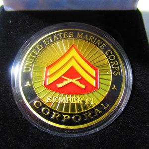 US Marine Corps Corporal Challenge Coin image 6