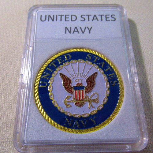 U.S. Navy Core Values Challenge Coin - Etsy