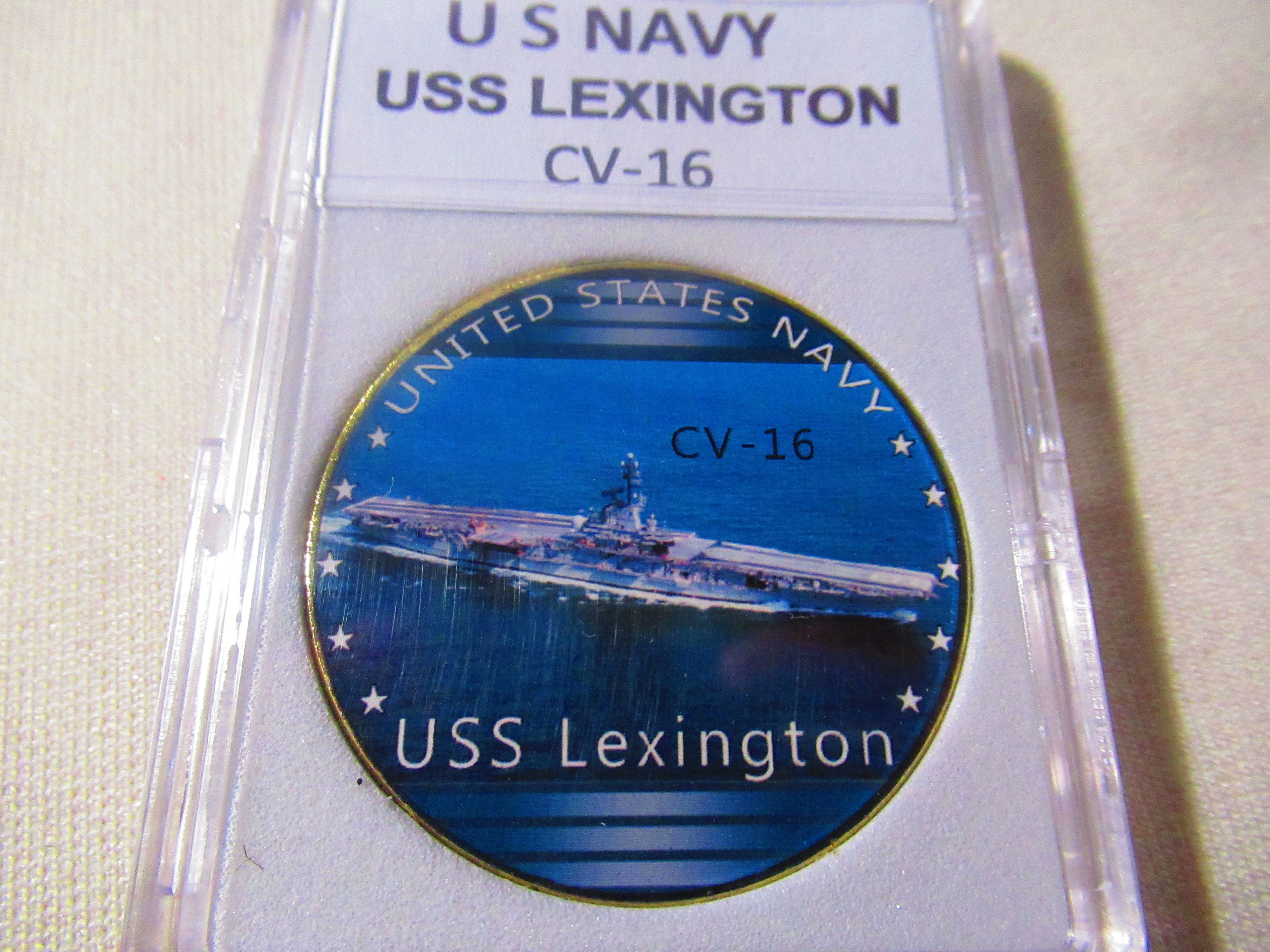 U S Navy - USS LEXINGTON CV-16 Challenge Coin - Etsy 日本