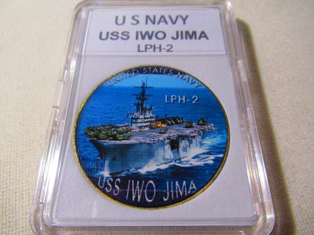 U S Navy - USS Iwo Jima LPH-2 Challenge Coin - Etsy