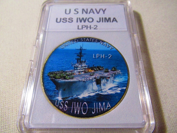 U S Navy - USS Iwo Jima LPH-2 Challenge Coin - Etsy